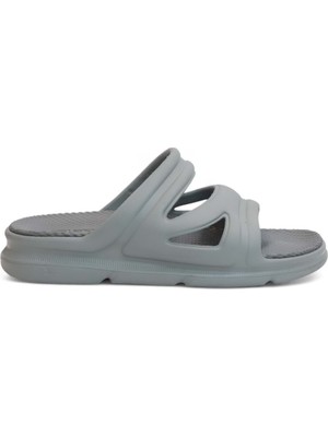 2146-OLIMPOS Tam Anatomik Günlük,havuz,deniz,umre ve Hac Için Uyumlu Erkek Eva Terlik - NKT02146-GRI-42