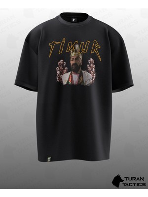Timur Tasarımlı Oversıze Unısex T-Shırt