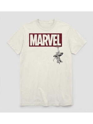 Marvel Baskılı Oversize Unisex Rahat Kalıp Tshirt