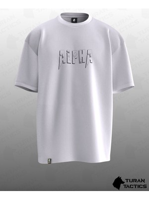 Alpha Tasarımlı Oversıze Unısex T-Shırt