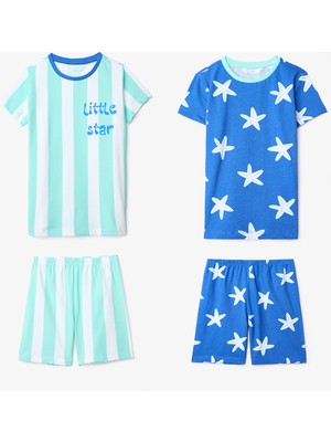 Penti Erkek Çocuk Little StarPamuklu 2li Çok Renkli Pijama Takımı