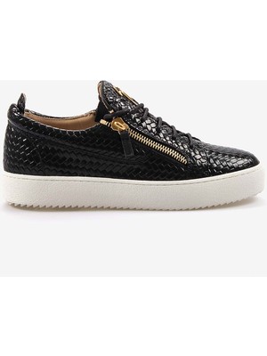 Giuseppe Zanotti Siyah Fermuarlı Erkek Spor & Sneaker Ayakkabı RM50012