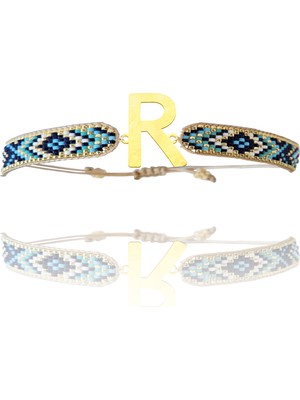 Tabitela Altın Bileklik Model 4 Harf R   G4B732 0.5 gr