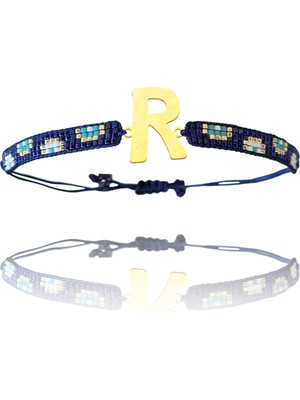 Tabitela Altın Bileklik Model 10 Harf R   G10B649 0.5 gr