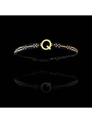 Tabitela Altın Bileklik Model 7 Harf Q   G7B694 0.5 gr