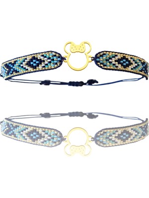 Tabitela Altın Bileklik Model 8 Mickey Mouse   G8B74 0.5 gr