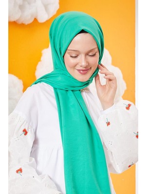 Five Scarf Çam Yeşili Pamuk Cazz Şal