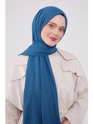 Five Scarf Petrol Mavisi Maxi Cotton Şal