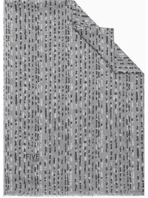 Five Scarf Gri Relax Nokta Şal