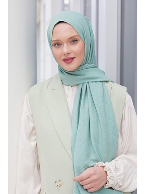 Five Scarf Su Yeşili Pamuk Cazz Şal