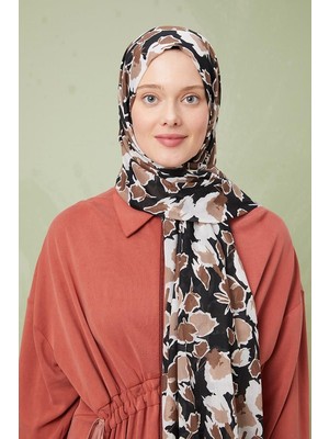 Five Scarf Vizon Desenli Cotton Şal