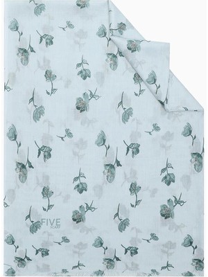 Five Scarf Su Yeşili Relax Gelincik Şal