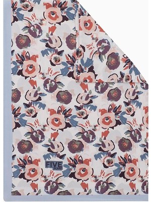 Mavi Fulya Desen Krep Şal