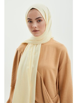 Five Scarf Sarı Naturel Pamuk Şal