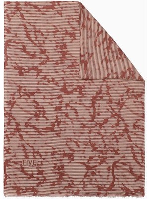 Five Scarf Camel Relax Mermer Desen Şal