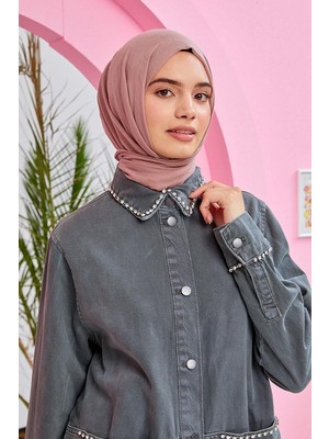 Five Scarf Koyu Somon Olay Pamuk Şal