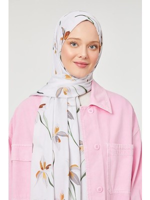 Five Scarf Vizon Çiçek Baskılı Mono Krep Şal