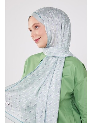 Five Scarf Su Yeşili Halka Desen Brand Şal