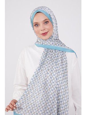 Five Scarf Turkuaz Zincir Desen Brand Şal