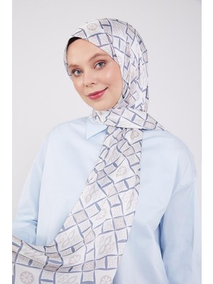 Five Scarf İndigo Damla Desen Brand Şal