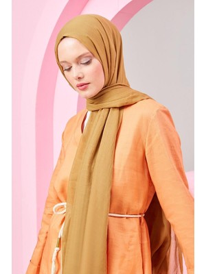 Five Scarf Yağ Yeşili Olay Pamuk Şal