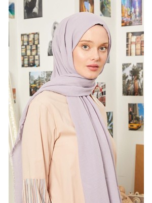 Five Scarf Lavanta Maxi Cotton Şal