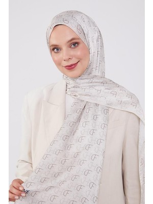 Five Scarf Vizon Harf Desen Brand Şal
