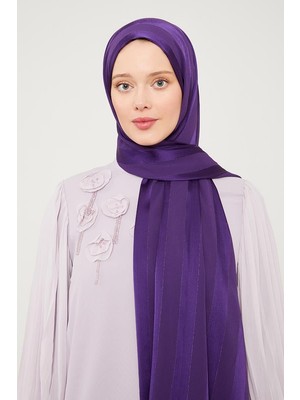 Five Scarf Mor Sim Şeritli Tokyo Şal