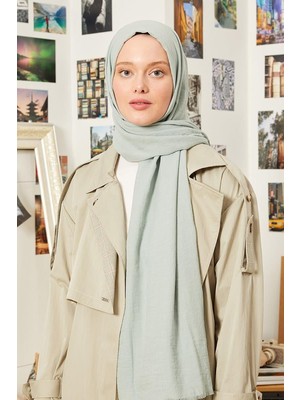 Five Scarf Çağla Yeşili Maxi Cotton Şal