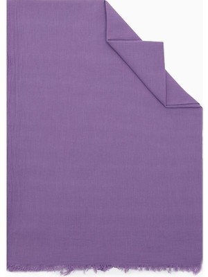 Five Scarf Lila Naturel Pamuk Şal