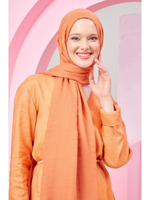 Five Scarf Turuncu Olay Pamuk Şal
