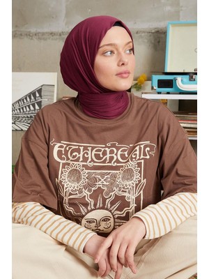 Five Scarf Mürdüm Five Penye Şal