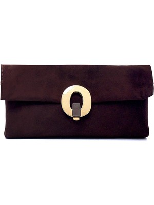 Lıon Kahve Süet Kadın Çanta