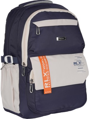 Relaxion Lacivert 2059 Su Geçirmez Astarlı Kumaş Sırt Çantası