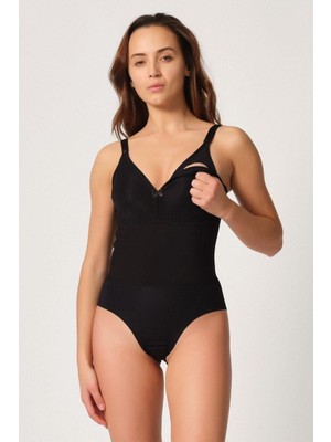 Siyah Mı Emay 2944 Sırt Destekli Badi Emzirme Korse