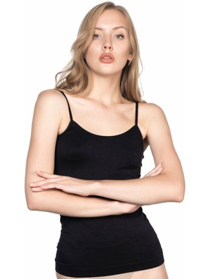 Siyah Mı Emay 5001 Soft Ip Askılı Uzun Atlet