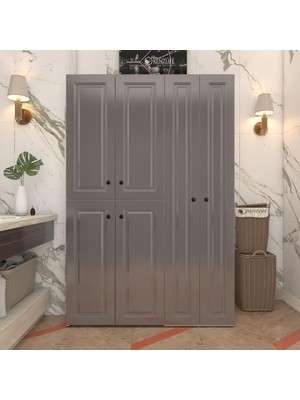 Kenzlife Membran Çamaşır Kurutma Makinesi Dolabı Yaromira Gribyz Çerçeve 180*120*64 Mebran Kapak Mdf Gövde