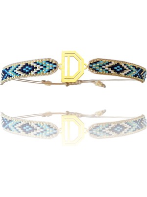 Tabitela Altın Bileklik Model 4 Harf D   G4B627 0.5 gr