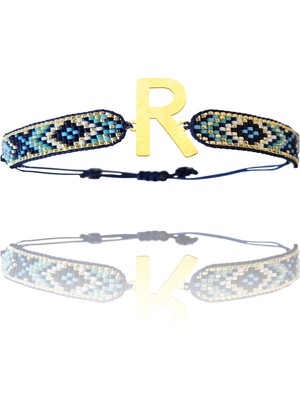 Tabitela Altın Bileklik Model 8 Harf R   G8B732 0.5 gr