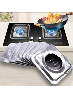 10 Adet Alüminyum Ocak Koruyucu Folyo