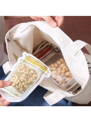 Kavanoz Görünümlü Saklama Poşeti Seti