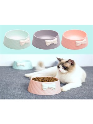 Mikopet Şık Desenli Fiyonklu Mama Kabı