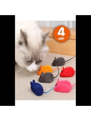 Kedi Eğitim Oyun Faresi 4 Adet