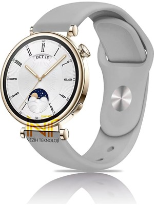 Huawei Watch Gt4 / Gt5 / Gt6 41mm ile Uyumlu Yumuşak Jel Silikon Spor Kordon 18mm