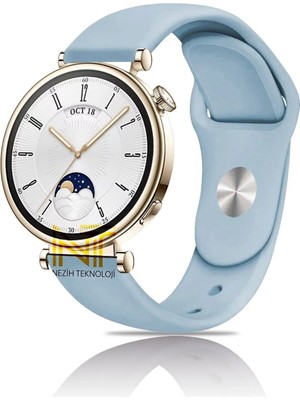 Huawei Watch Gt4 / Gt5 / Gt6 41mm ile Uyumlu Yumuşak Jel Silikon Spor Kordon 18mm