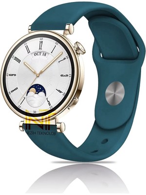 Huawei Watch Gt4 / Gt5 / Gt6 41mm ile Uyumlu Yumuşak Jel Silikon Spor Kordon 18mm