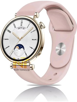 Huawei Watch Gt4 / Gt5 / Gt6 41mm ile Uyumlu Yumuşak Jel Silikon Spor Kordon 18mm