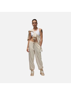 Jordan Sport Tunnel Stretch Kadın Bej Bol Kesim ( Loose Fit ) Esnek Kumaş Eşofman Altı FB4659-203