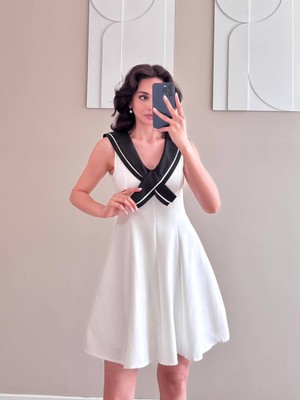 Yaka Arabiyeli Mrk Model Elbise
