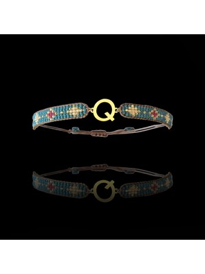 Tabitela Altın Bileklik Model 6 Harf Q   G6B694 0.5 gr